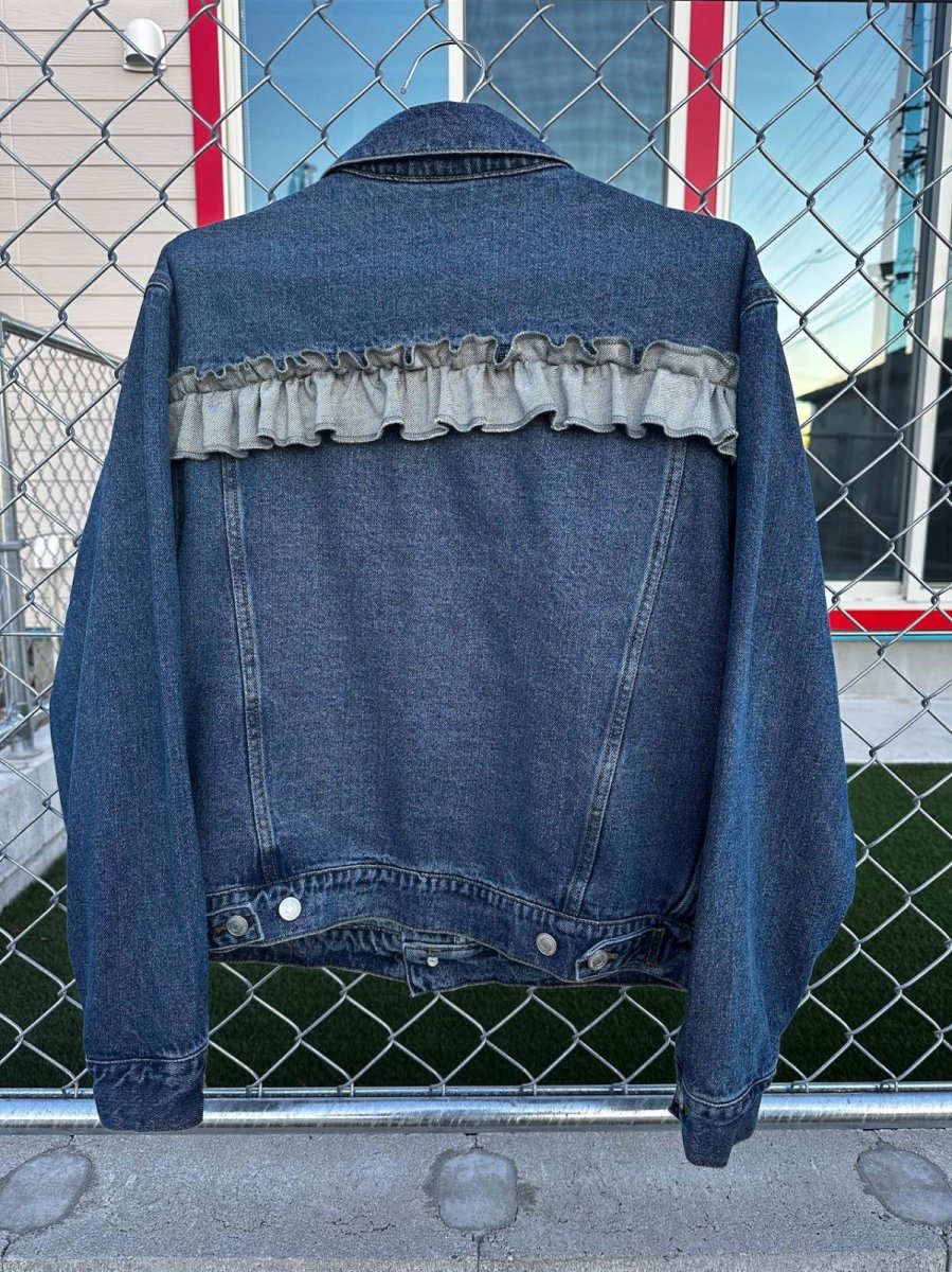 画像3: ＴＷＲリメイク　フリルデニムジャケット (3)