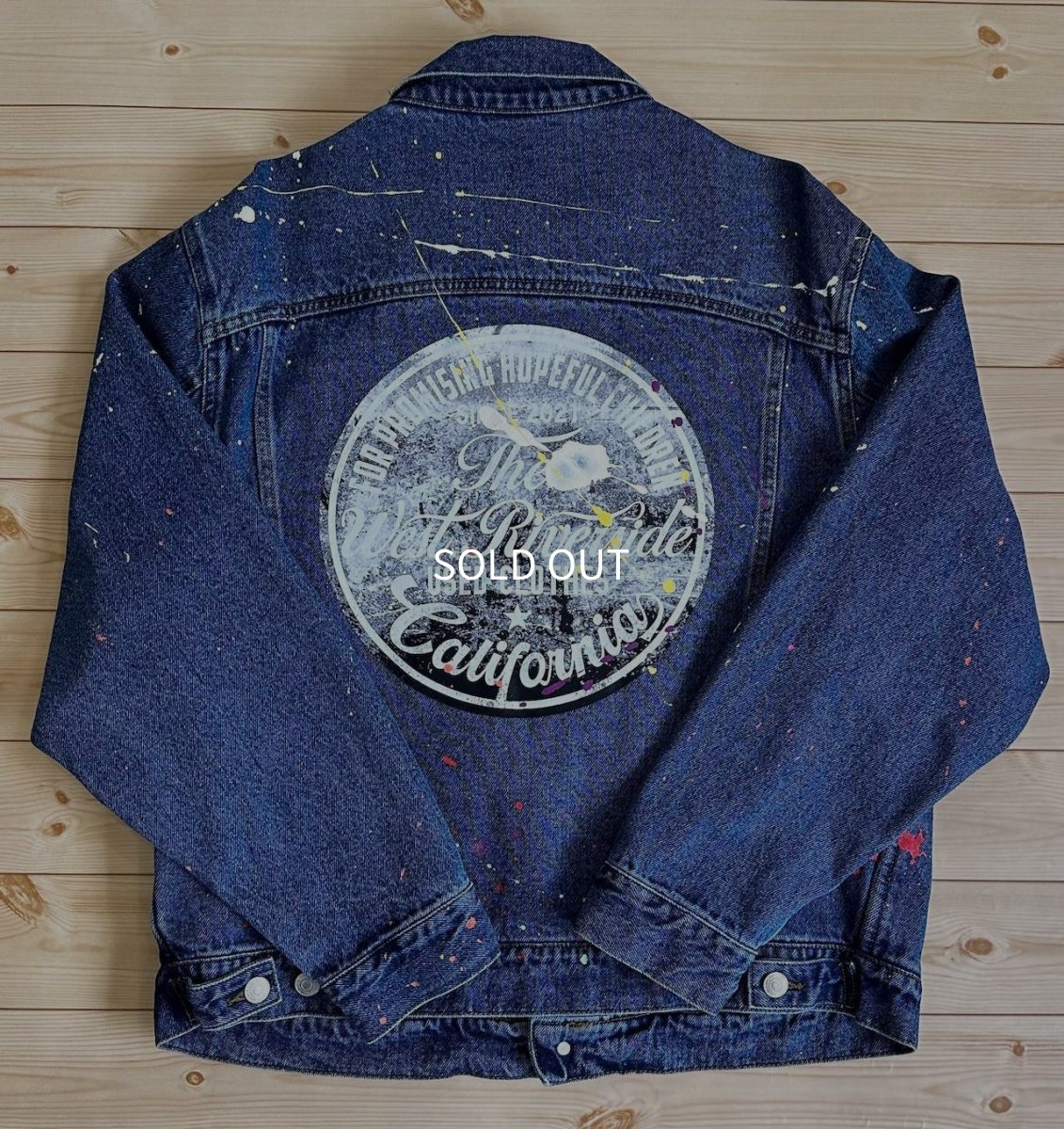 画像2: ＴＷＲオリジナル　スプラッシュデニムジャケット (2)