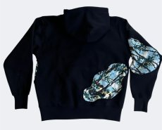 画像2: ＴＷＲリメイク　パッチワークプルーオーバーパーカー (2)