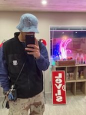 画像7: TWRリメイク　デニムクロスパッチバケットハット (7)