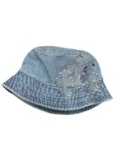 画像3: TWRリメイク　デニムクロスパッチバケットハット (3)