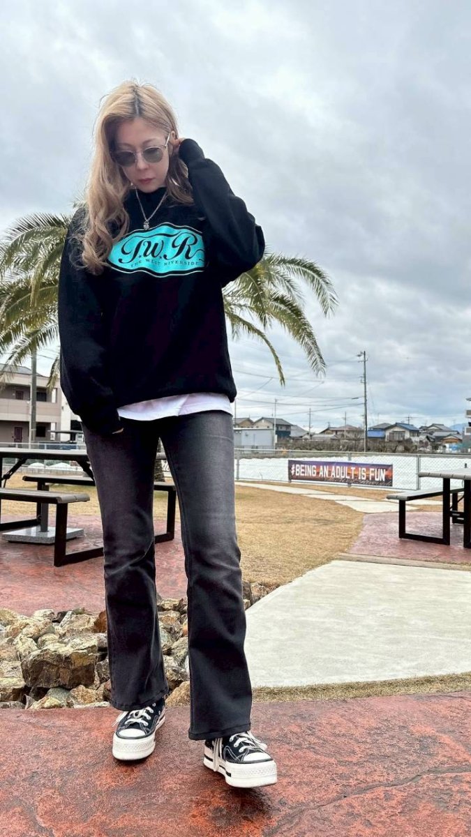 画像1: TWRオーバルロゴクルーネックスウェット (1)