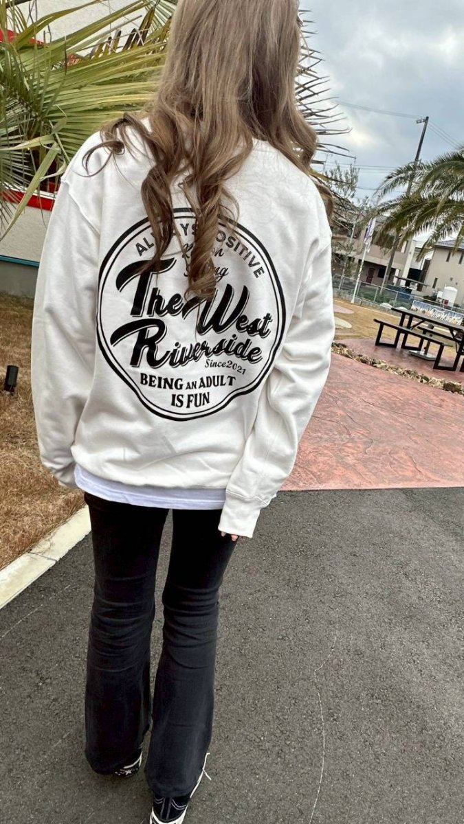 画像8: ポジティブウエストリバーサイドクルーネックスウェット (8)