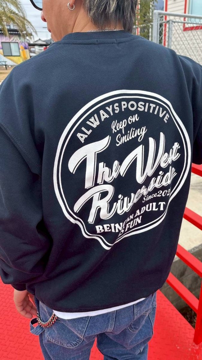 画像4: ポジティブウエストリバーサイドクルーネックスウェット (4)