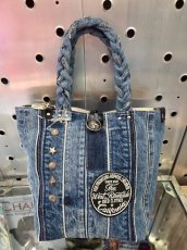 画像1: TWR×FREELY　スタッズデニムバッグ (1)