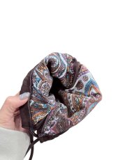 画像2: レザー巾着バッグ (2)