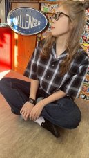 画像2: オープンカラーチェックシャツ (2)