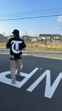 画像4: 筆花文字半袖Tシャツ (4)