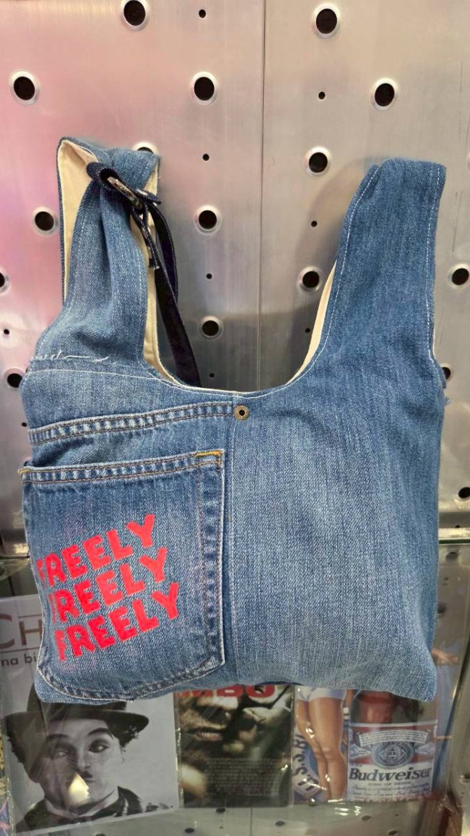 画像2: TWR×FREELY デニムワンショルダーBAG (2)