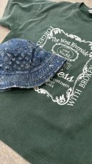 画像2: ダメージ加工デニムバケットハット (2)