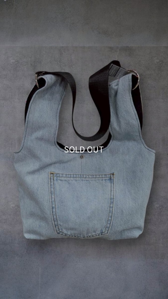 画像2: FREELY　スプラッシュデニムワンショルダーBAG (2)