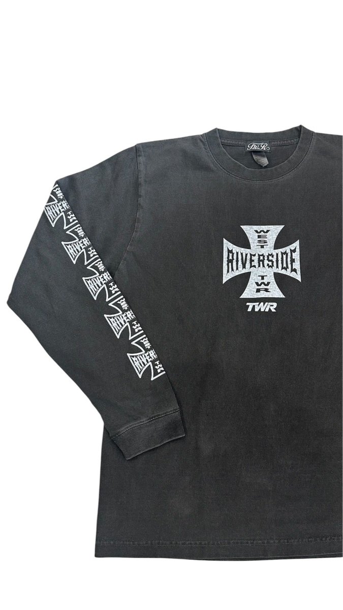 画像3: クロスプリントロングスリーブTシャツ (3)