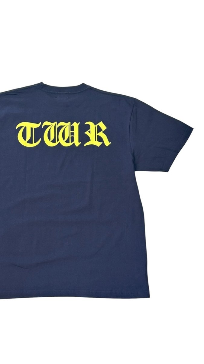 画像1: TWR花文字プリント半袖Tシャツ (1)