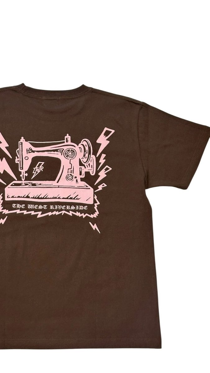 画像1: アンティークミシン半袖Tシャツ (1)