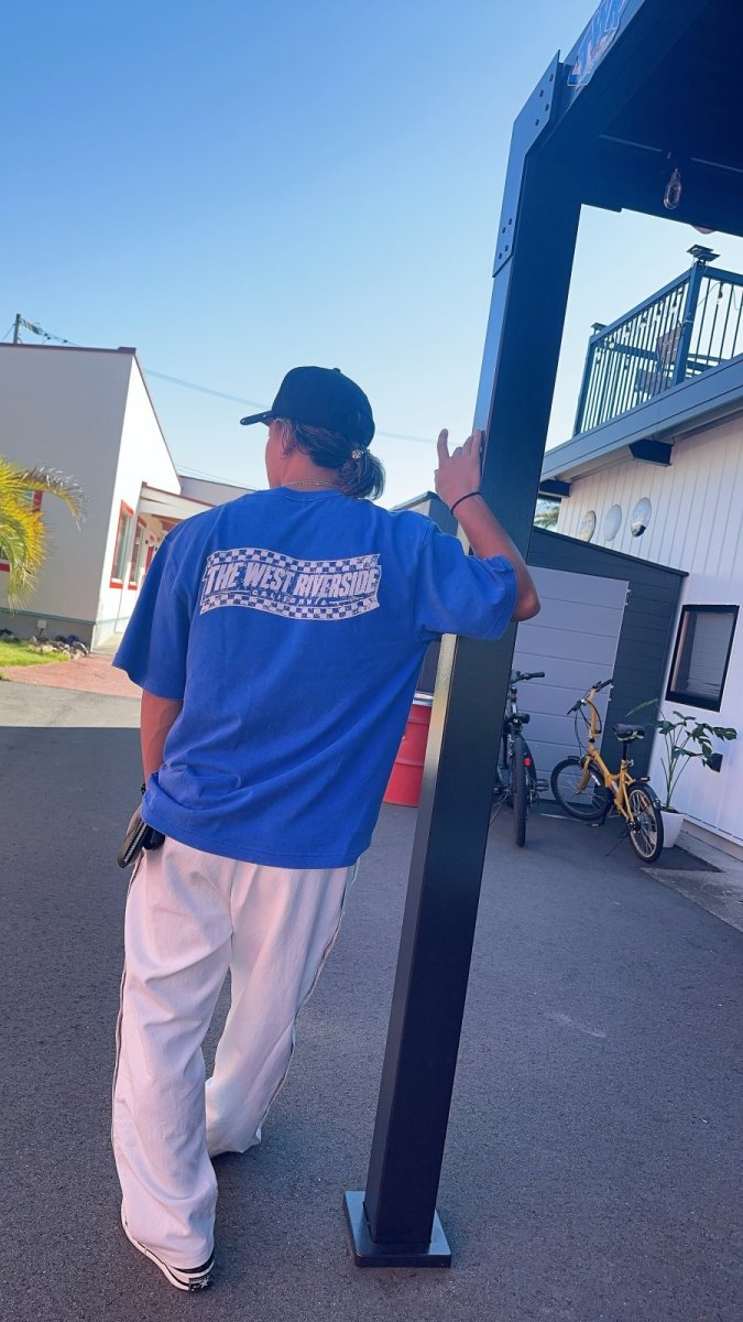 画像1: フラッグチェッカーTシャツ (1)