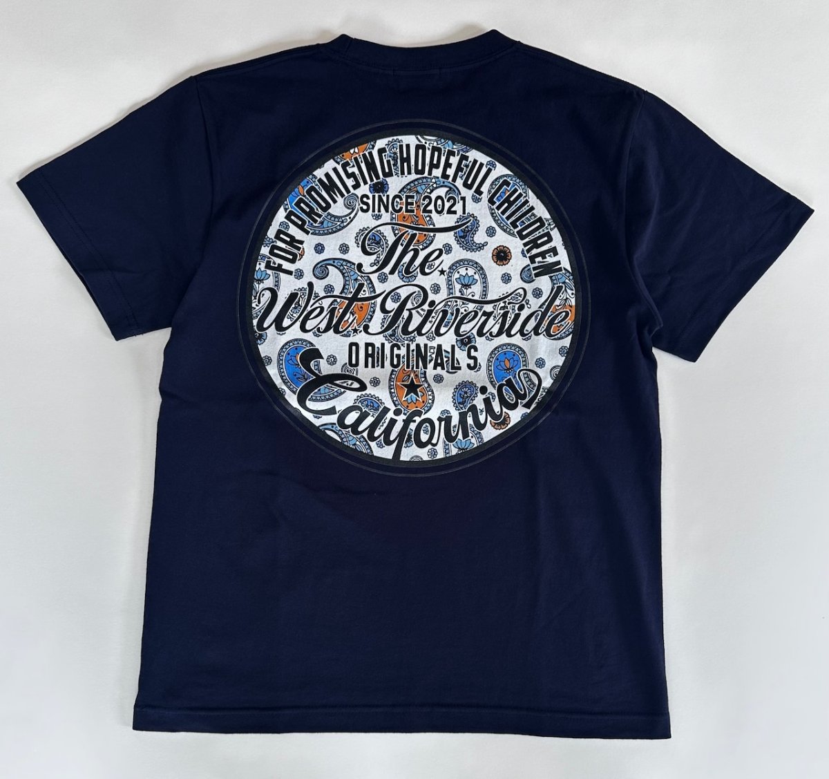 画像10: ＴＷＲオリジナル　ペイズリー柄サークルロゴ半袖Ｔシャツ (10)