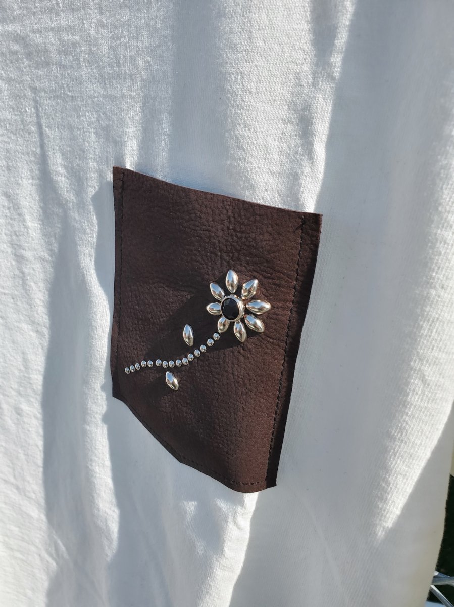 画像4: スタッズレザーポケットＴシャツ (4)