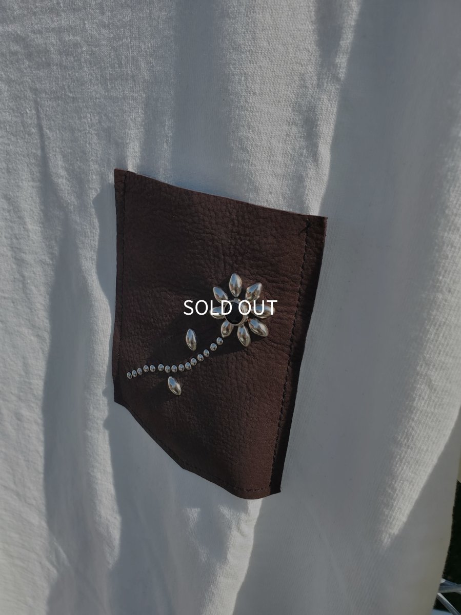 画像4: ＴＷＲオリジナル　スタッズレザーポケットＴシャツ (4)