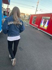 画像1: ＴＷＲリメイク　フリルデニムジャケット (1)