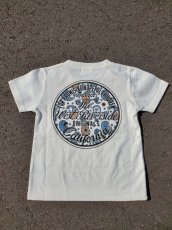 画像4: ＴＷＲオリジナル　【ＫＩＤＳ】ペイズリー柄サークルロゴ半袖Ｔシャツ (4)