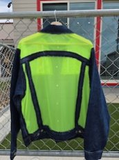 画像12: TWRリメイク　ネオンメッシュデニムジャケット (12)