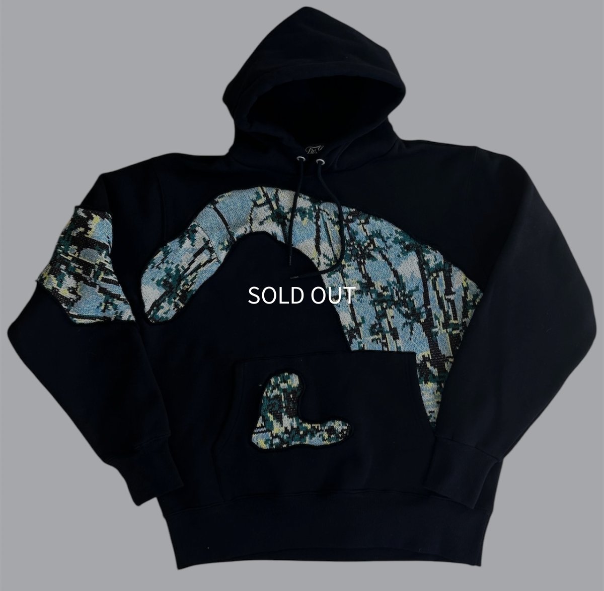 画像1: ＴＷＲリメイク　パッチワークプルーオーバーパーカー (1)