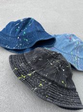 画像1: ＴＷＲオリジナル　スプラッシュペイントデニムハット (1)