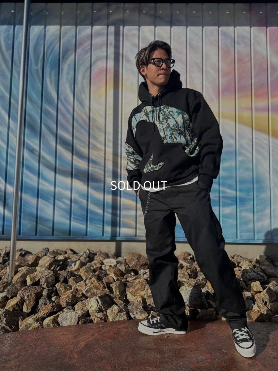 画像4: ＴＷＲリメイク　パッチワークプルーオーバーパーカー (4)