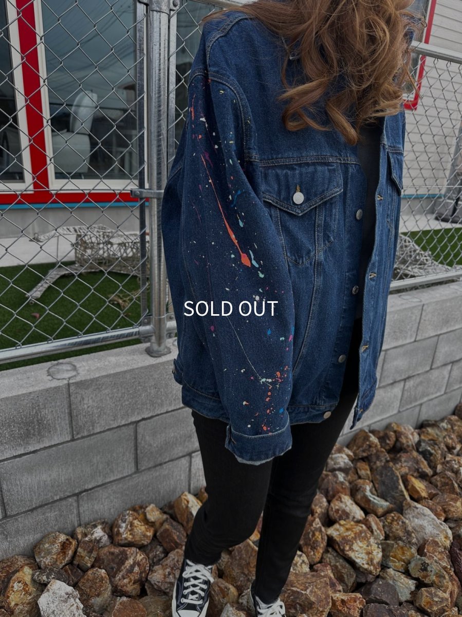 画像3: ＴＷＲリメイク　スプラッシュデニムシャツ (3)