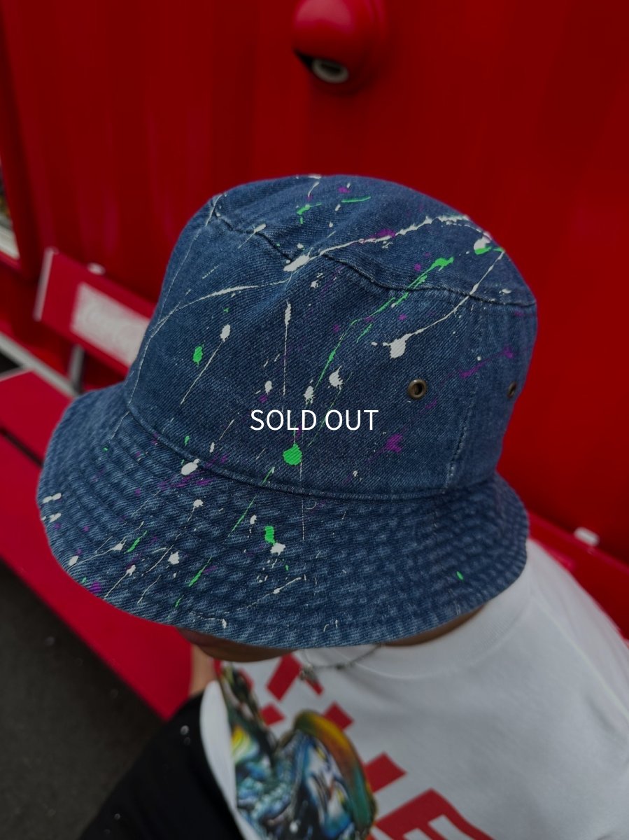 画像2: ＴＷＲオリジナル　スプラッシュペイントデニムハット (2)