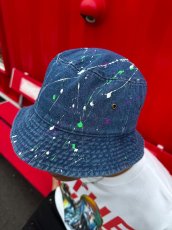 画像2: ＴＷＲオリジナル　スプラッシュペイントデニムハット (2)