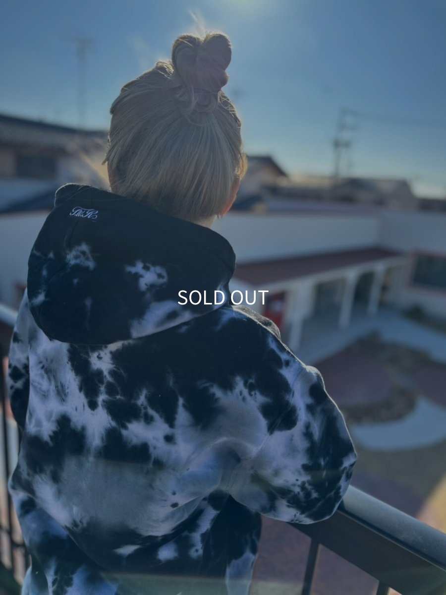 画像10: ＴＷＲオリジナル　刺繍ロゴタイダイ柄プルオーバーパーカー (10)