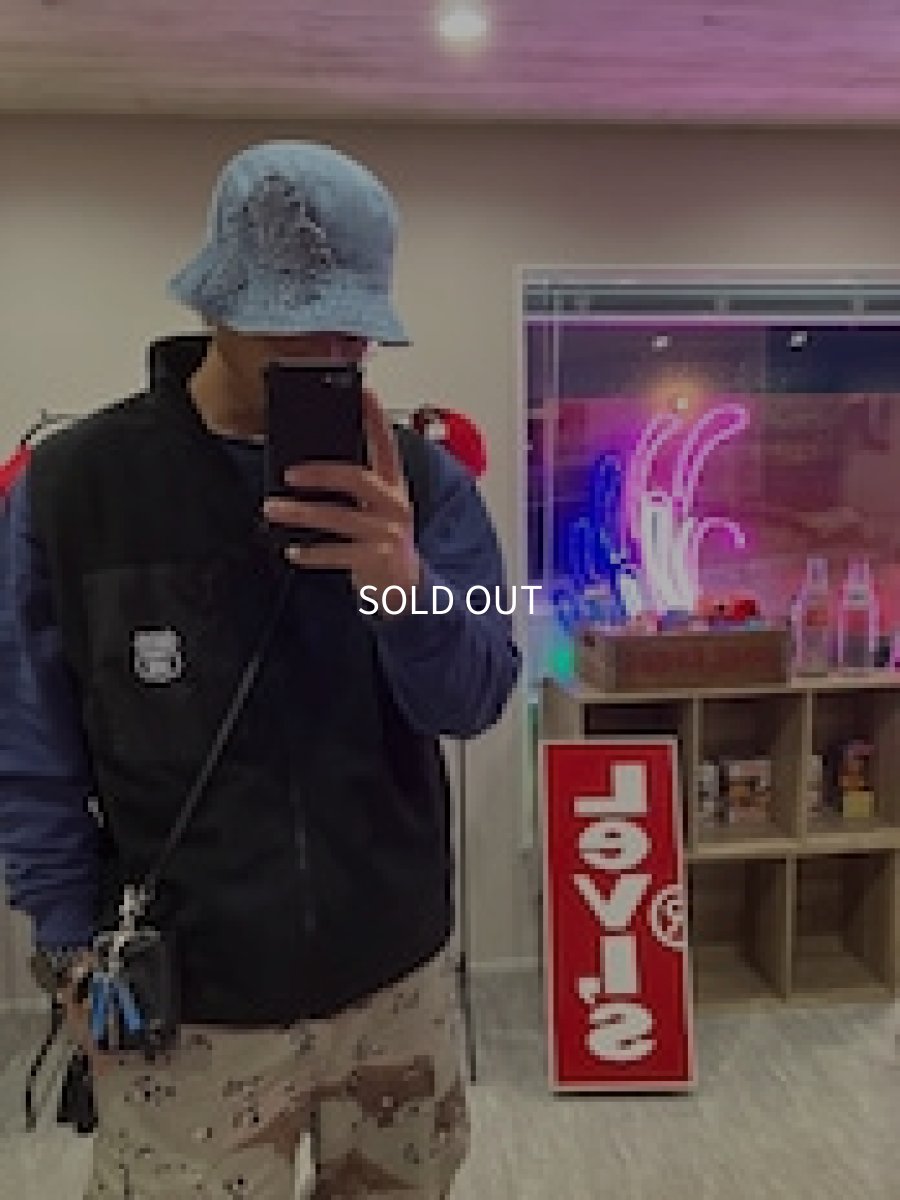 画像4: TWRリメイク　デニムクロスパッチバケットハット (4)