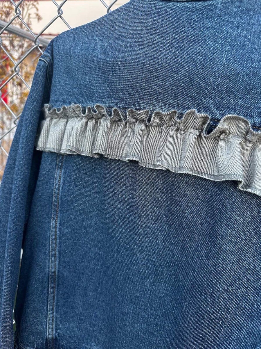 画像5: ＴＷＲリメイク　フリルデニムジャケット (5)