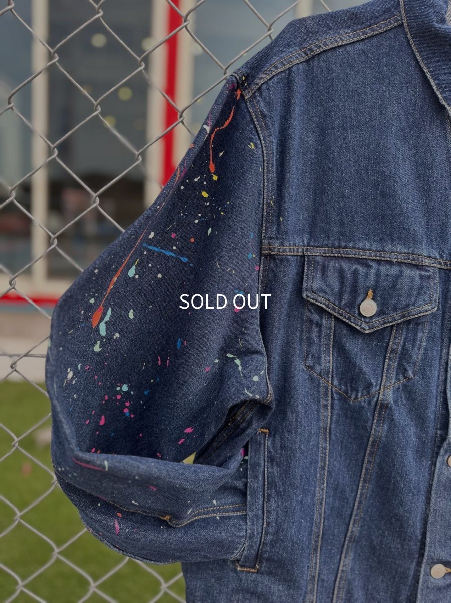 画像2: ＴＷＲリメイク　スプラッシュデニムシャツ (2)