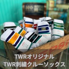 画像1: ＴＷＲオリジナル　ＴＷＲ刺繍クルーソックス【メンズ】【レディース】 (1)