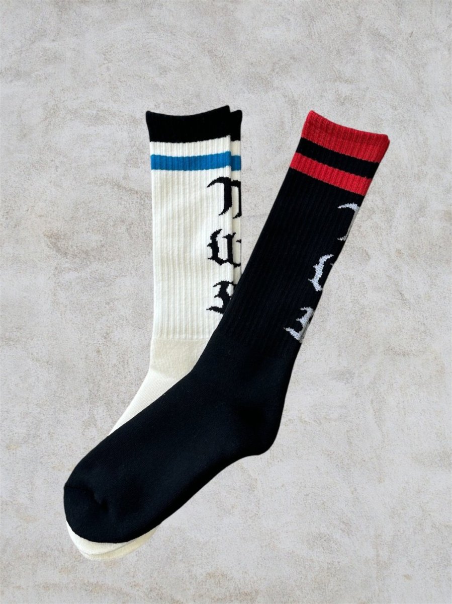 画像6: ＴＷＲオリジナル　花文字入りラインソックス (6)