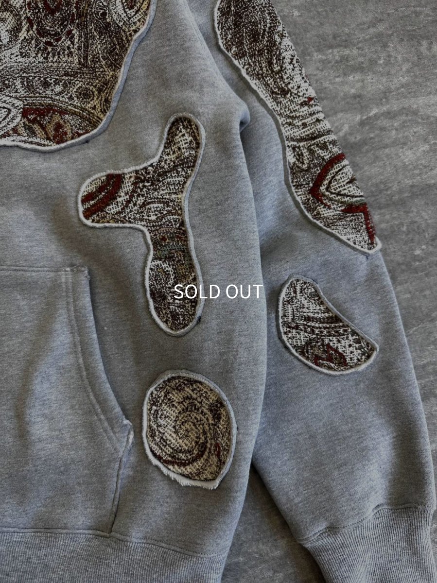 画像5: ＴＷＲリメイク　パッチワークプルーオーバーパーカー (5)