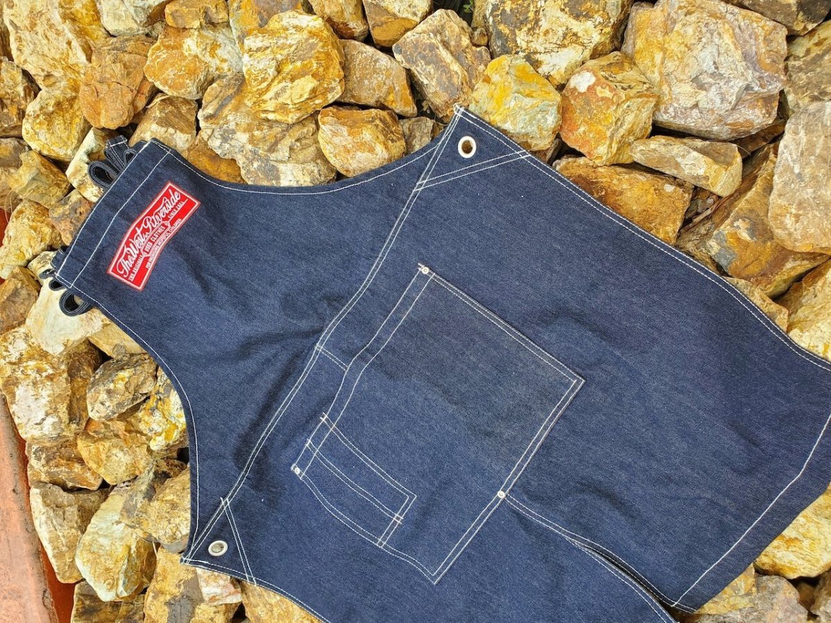 画像3: ＴＷＲオリジナル　刺繍ワッペンデニムエプロン (3)